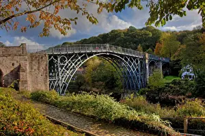 Travel Destinations In England Drucke: Iron Bridge