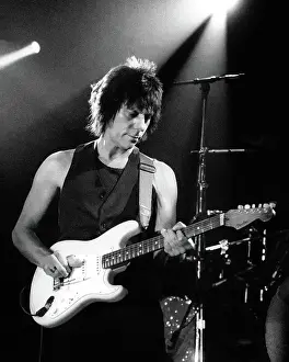 Retro Concert Images Drucke: Jeff Beck Live