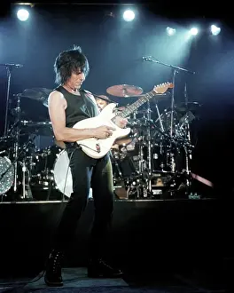 Vintage Music Posters Drucke: Jeff Beck Live