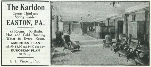 Vintage Hotel Advertisements Drucke: The Karldon Hotel