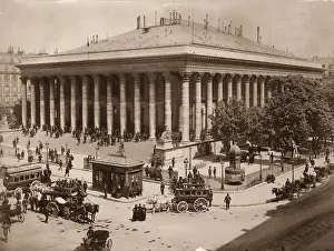 Sepia Toned Images Drucke: La Bourse