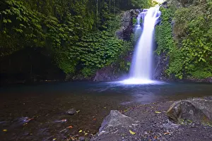 Bali Waterfall Drucke: Little Gitgit Waterfall, Central Bali, Bali, Indonesia