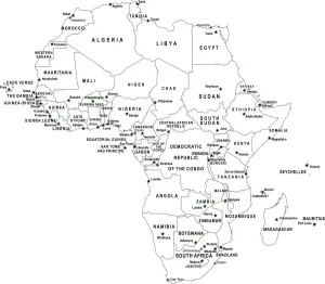 Afrika in alten Kartenwerken