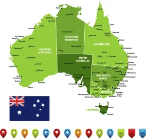 Australien-Karte