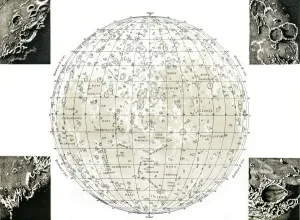 Eine Sammlung Von Bildern, Die Nicht Von Dieser Welt Sind Drucke: Lunar Map