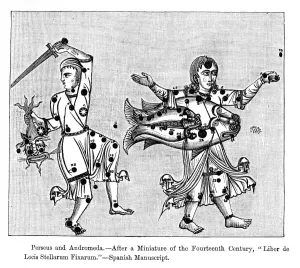 Eine Sammlung Von Bildern, Die Nicht Von Dieser Welt Sind Drucke: Andromedakonstellation und Perseuskonstellation