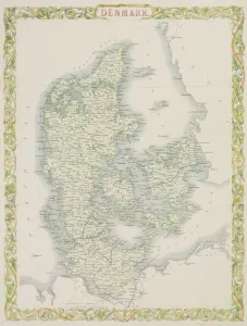 Drucke von Alte Karte von Dänemark Dänemark Drucke: Alte Karte von Dänemark