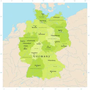Deutschland Drucke: Deutschland Vektorkarte