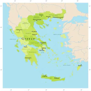 Griechenland Vektorkarte