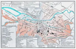 Drucke von Illumination einer Karte von Cluj-Napoca in Rumänien Rumänien Drucke: Klausenburg (Nähe), Rumänien Karte