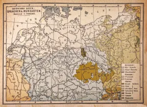 Deutsches Kaiserreich: Sprachen und Dialektkarten