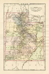 Vintage Cartography Drucke: Map of 1894