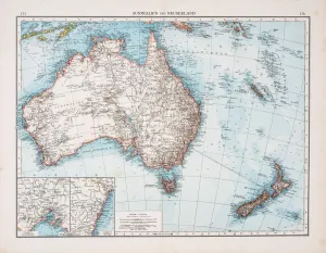 Old World Maps Drucke: Map of 1896