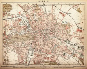 Karte von Berlin 1898