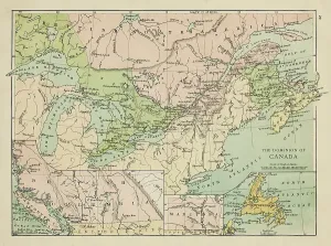 Antique Atlas Collection Drucke: Map of Canada