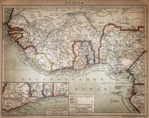 Karte von Guinea