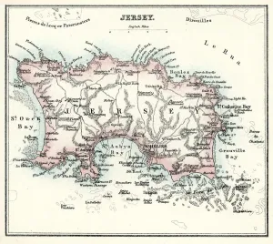 Karte von Jersey