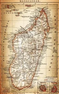 Karte Drucke: Karte von Madagaskar