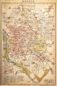 Karte von Madrid