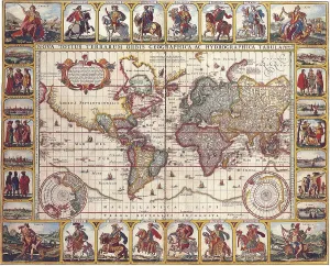Historical World Maps Drucke: Map of the World