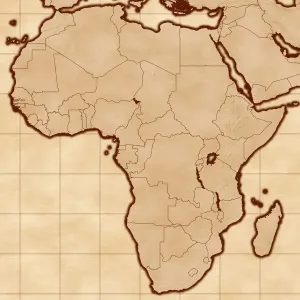 Map Treasures Collection Drucke: Map of Africa