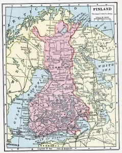 Rare Historical Maps For Sale Drucke: Map Of Finland