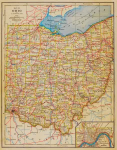 Die Karte des 1883 Ohio State