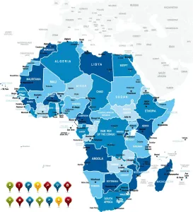 Africa Map Illustration Drucke: Africa Map