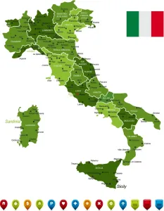 Italien-Karte