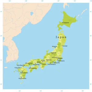 Japanischer Vektorplan
