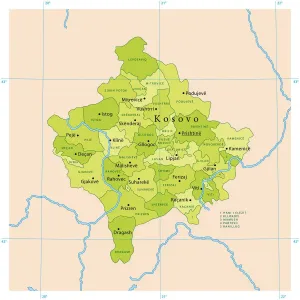 Drucke von Sehr detaillierte Vektorkarte von Kosovo. Das Datei wurde am 02.11.2011 erstellt. Die Farben im .eps-Dateityp sind für die Druckbereitung bereit (CMYK). Beifügten Dateien: EPS (v8) und Hi-Res JPG Kosovo Drucke: Kosovo-Vektor-Karte