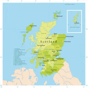 Schottland Vektor-Karte