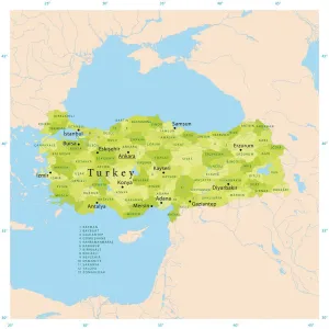 Türkei Vektorkarte