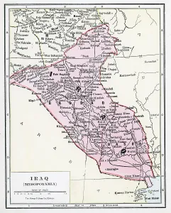 Map Treasures Collection Drucke: Map Of Iraq