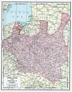 Map Treasures Collection Drucke: Map Of Poland