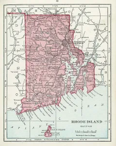 Rhode Island Map Drucke: Map Of Rhode Island