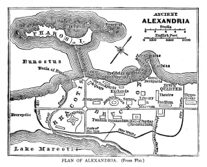 Alexandria Drucke: Plan von Alexandrien