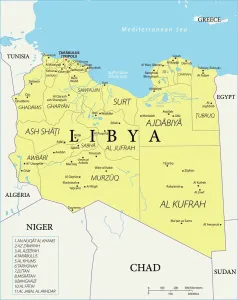 Referenzkarte Libyen