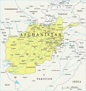 Afghanistans Referenzkarte