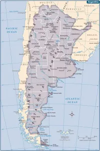Argentinien Kartenbild