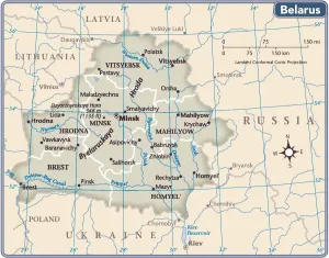 Belarussische Landkarte
