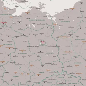 Berliner Brandenburger Gebietvektor-Karte