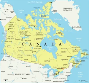 Kanada Referenzkarte