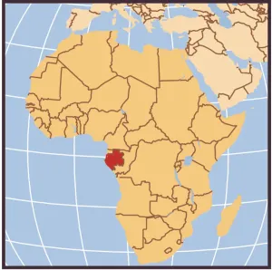 Kartenausweis von Gleichgewichts-Guinea