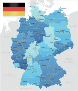 Deutschland Drucke: Deutschland - Straßenkarte