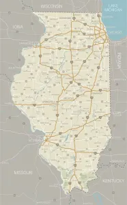 Illinois-Map