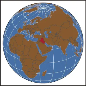 Fine Art Maps For Sale Drucke: Iraq locator map