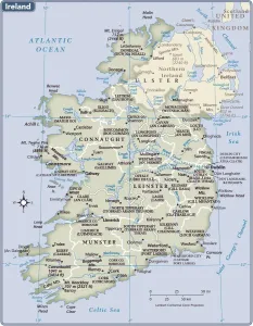 Irland Kartenmapf