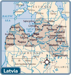 Letten Landkarte