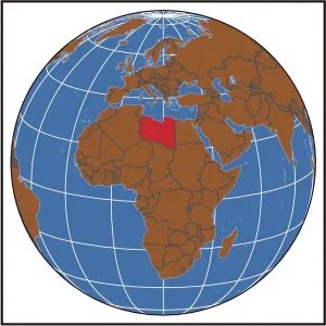 Libya locator map